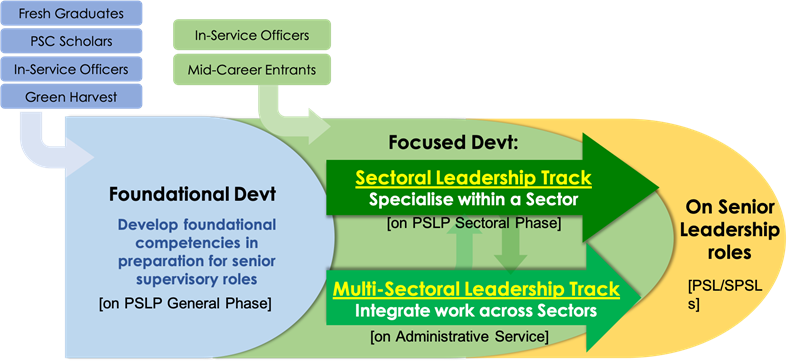 PSLP leadership development journey by career phases